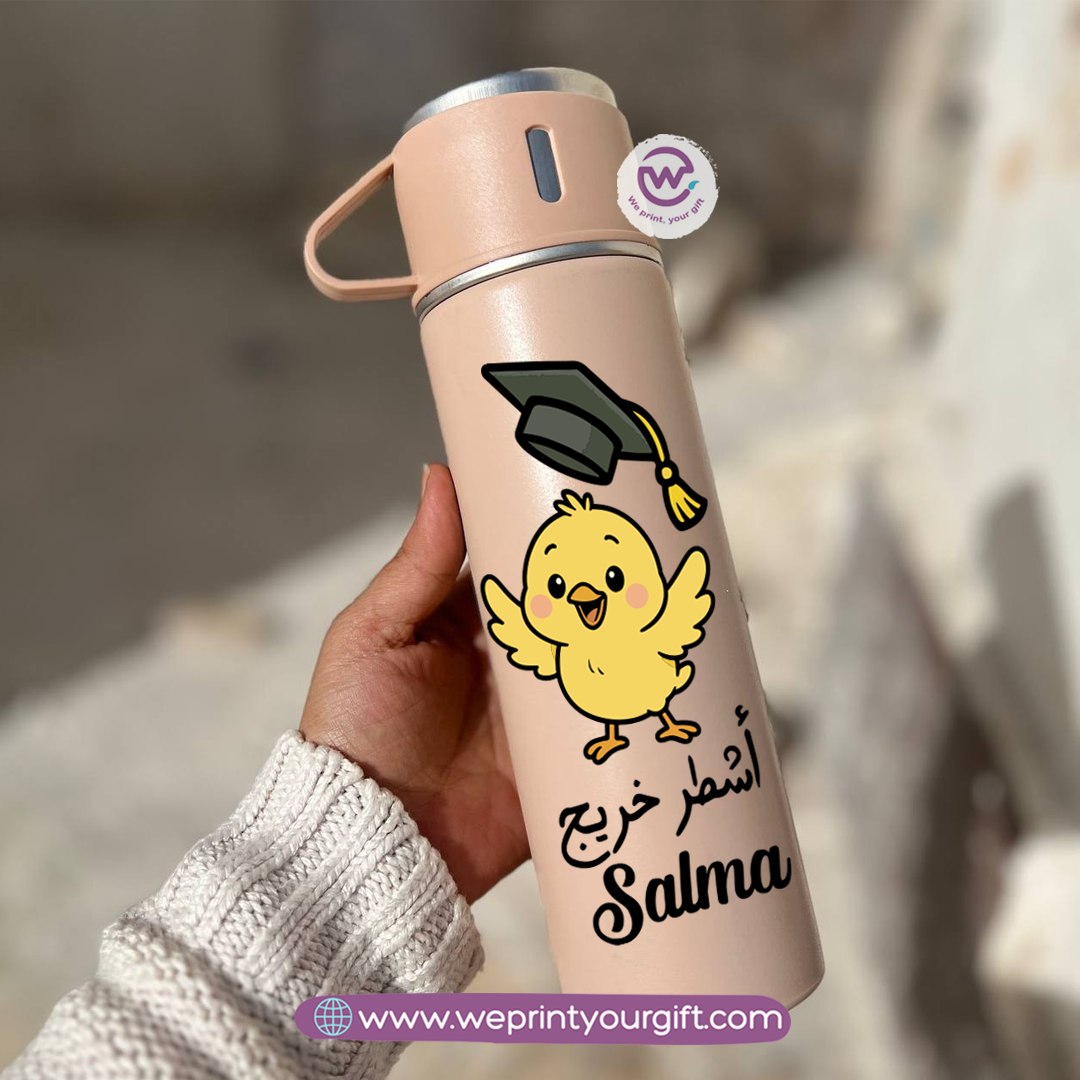 Graduation Thermal Flask with Two Extra Cups – 500ml