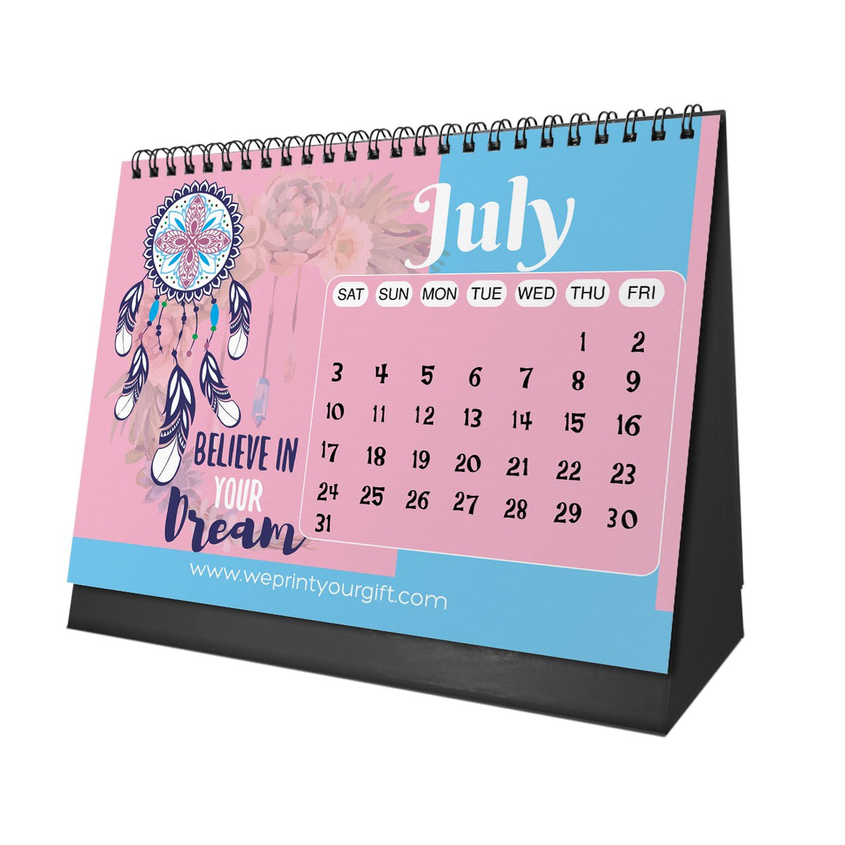 Dreamcatcher 2027 Desk Calendar – Colourful Dreams & New Possibilities