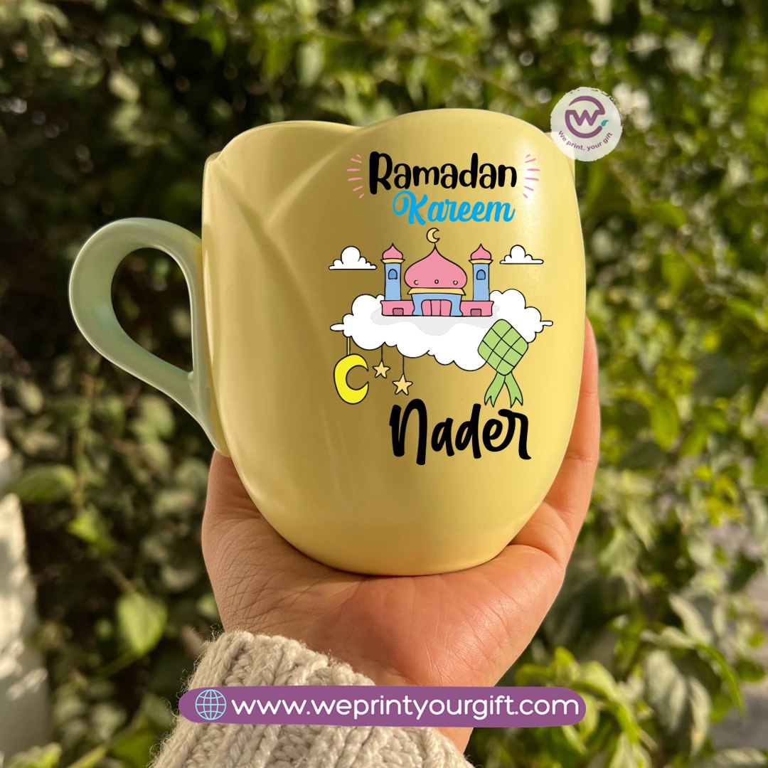 Tulip Flower Mug – 300 ml | Ramadan Design