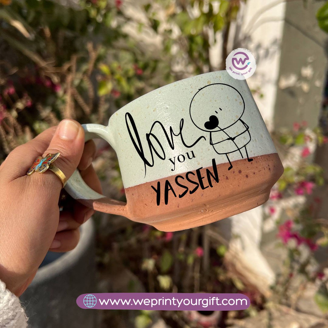 The Earth Pottery Mug – Handmade | 300 ml | Valentine’s Day Designs