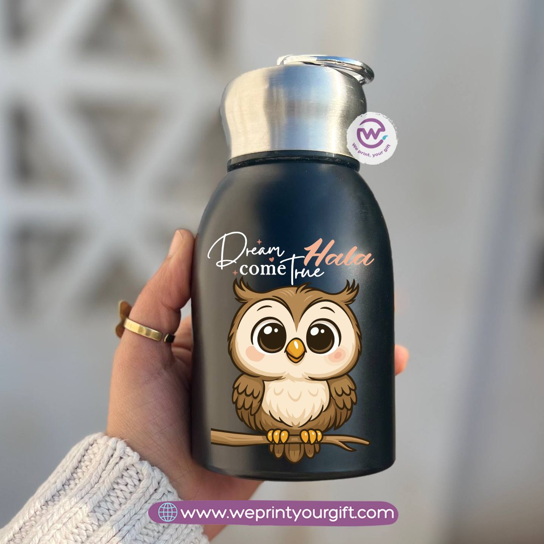 Mini Thermal Coffee Mug – 300ml | 304 Stainless Steel | Cute Owl Designs