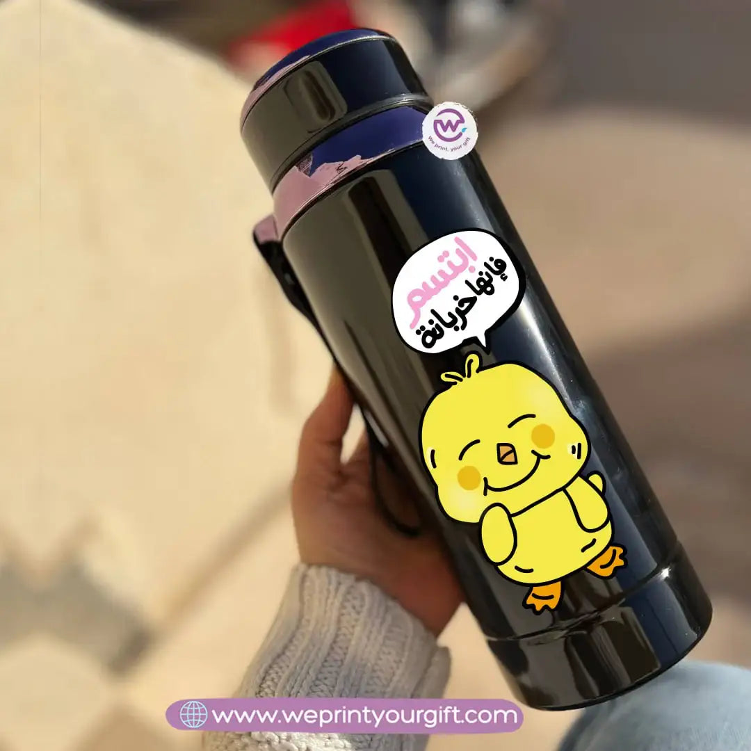 Thermal Bottle Stainless Steel with Infuser – 800ml | Cute Chick Design - WE PRINT