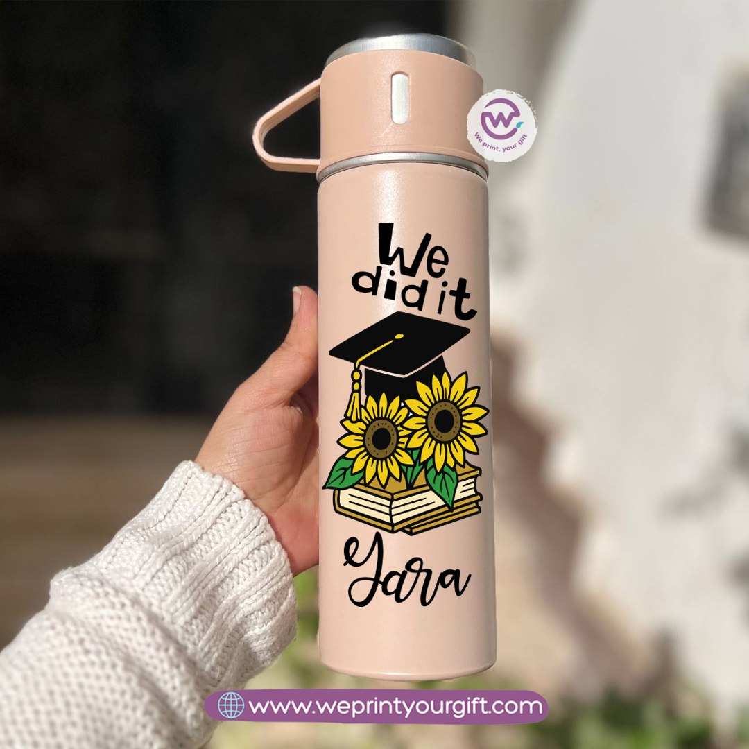 Graduation Thermal Flask with Two Extra Cups – 500ml
