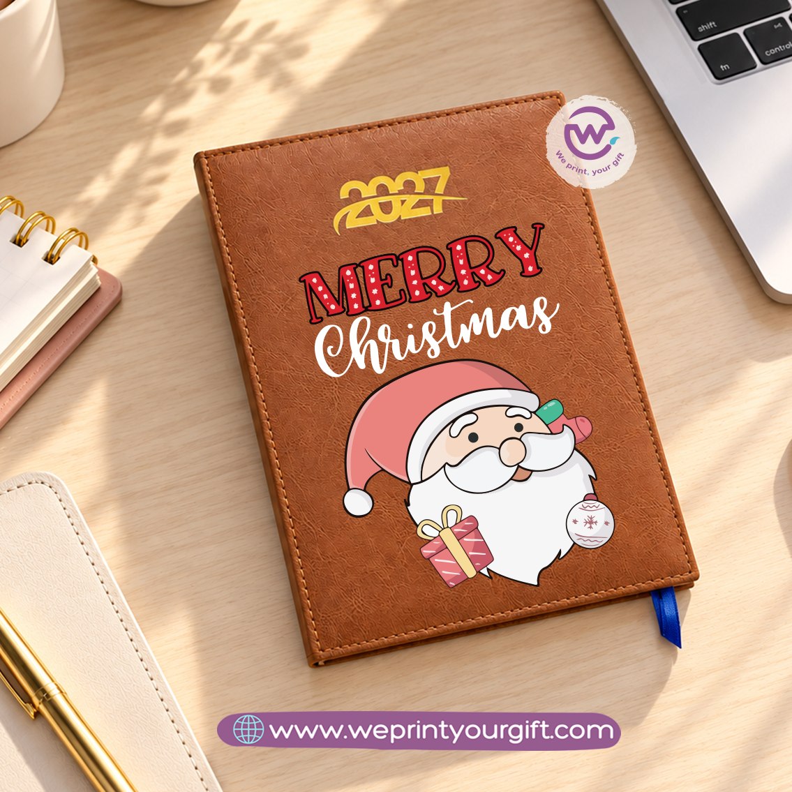 Christmas 2027 Daily Planner – Personalized Agenda & Diary with Festive Designs