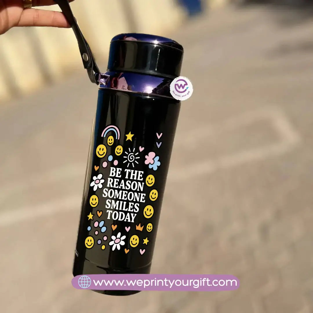 Thermal Bottle Stainless Steel with Infuser – 800ml | Motivational Doodle Design - WE PRINT
