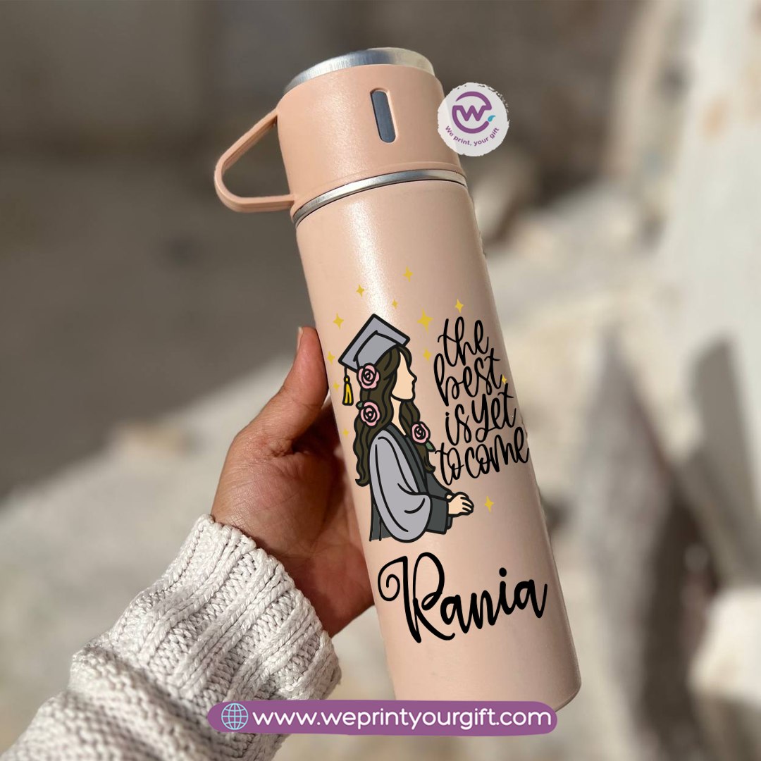 Graduation Thermal Flask with Two Extra Cups – 500ml