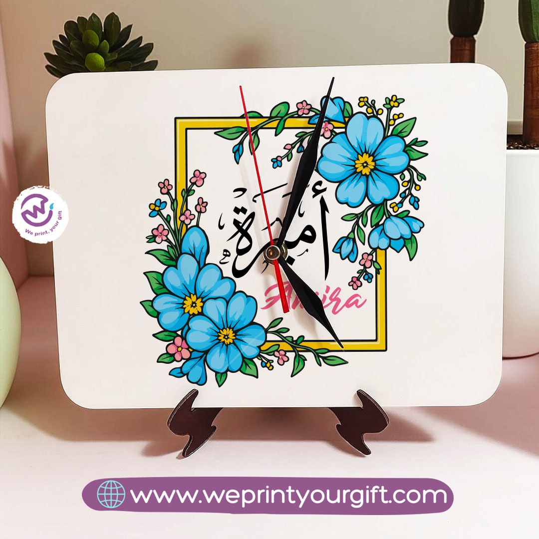 Custom Wooden Desk Clock with Stand- Buy 2 Get 1 Free