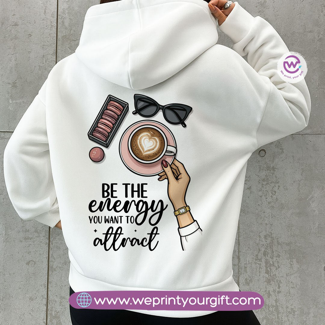 English Motivational Hoodie – Cotton Melton Unisex