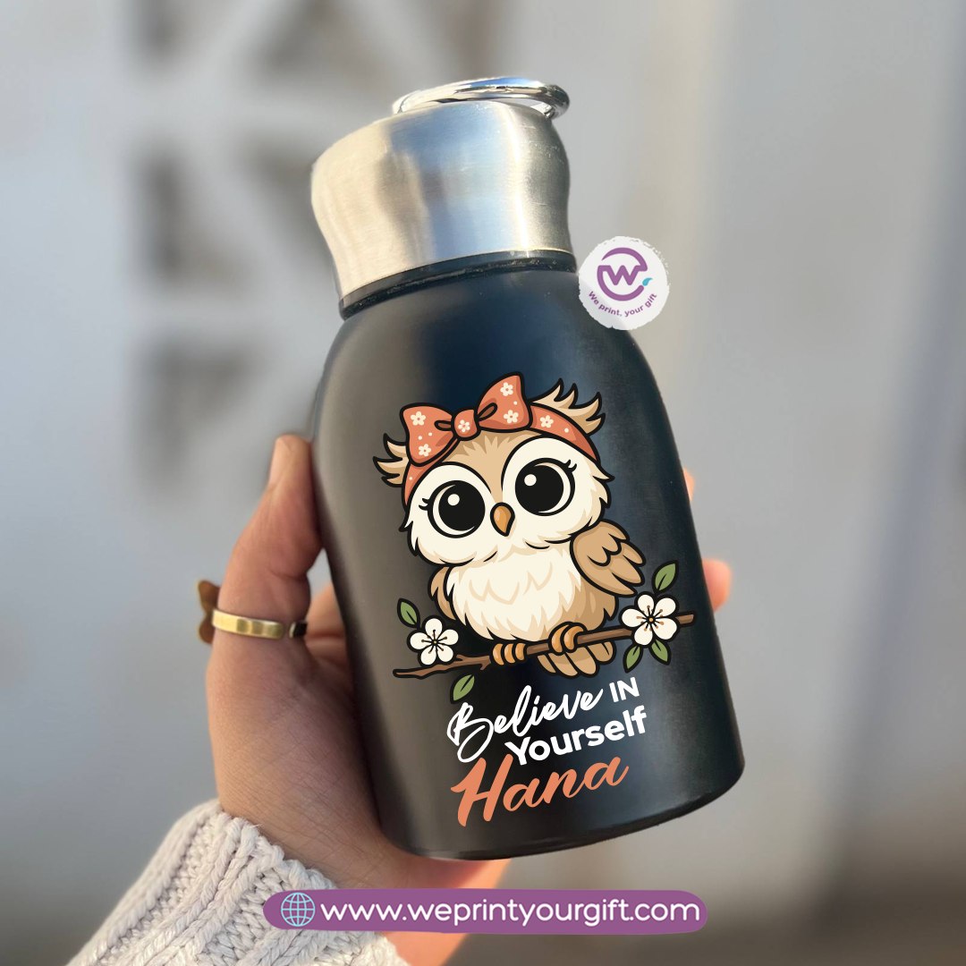 Mini Thermal Coffee Mug – 300ml | 304 Stainless Steel | Cute Owl Designs