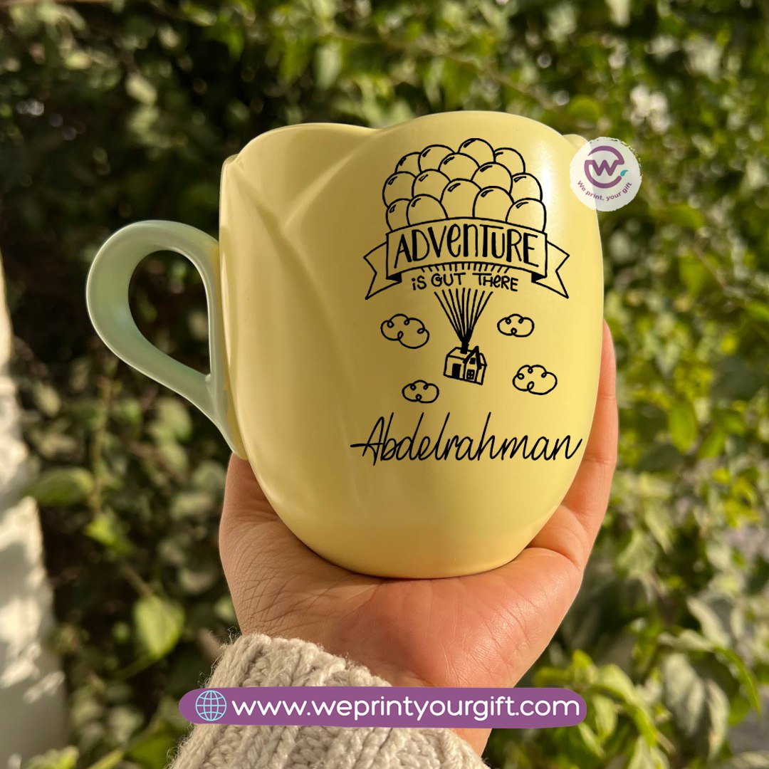 Tulip Flower Mug – 300 ml | Valentine One Line Art Design