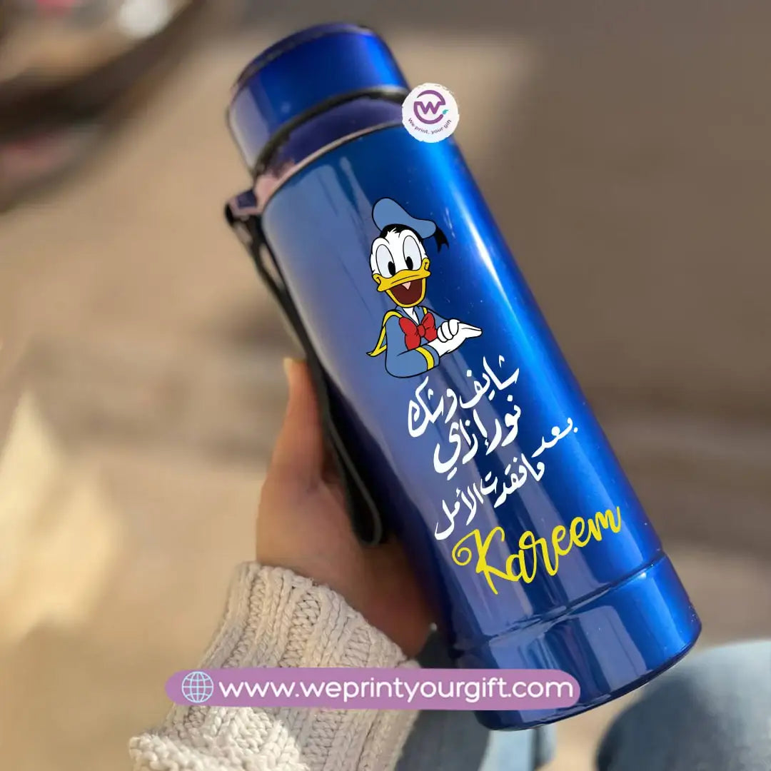 Thermal Bottle Stainless Steel with Infuser – 800ml | Funny Comics Design - WE PRINT
