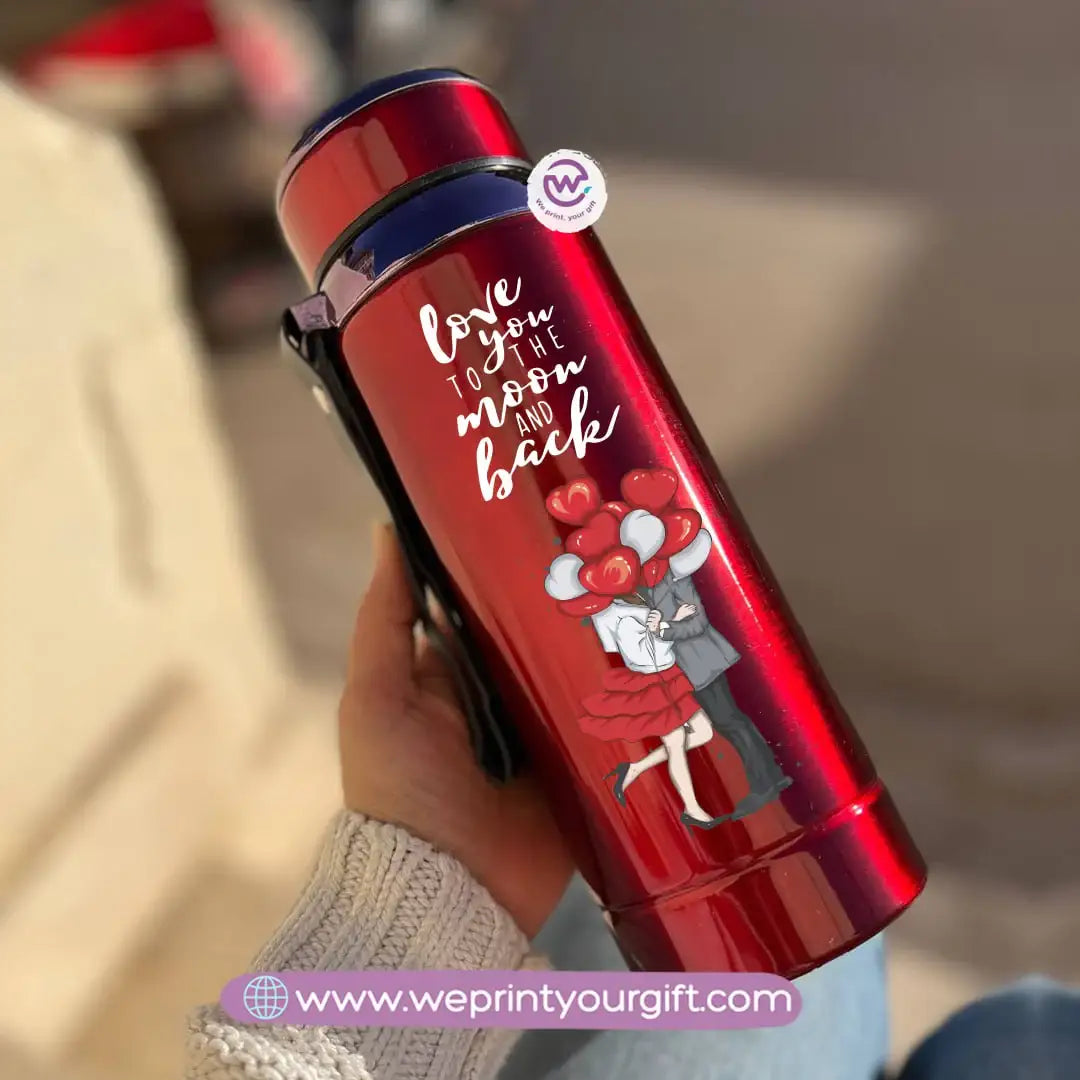 ❤️ Thermal Bottle Stainless Steel with Infuser – 800ml | Valentine Design - WE PRINT