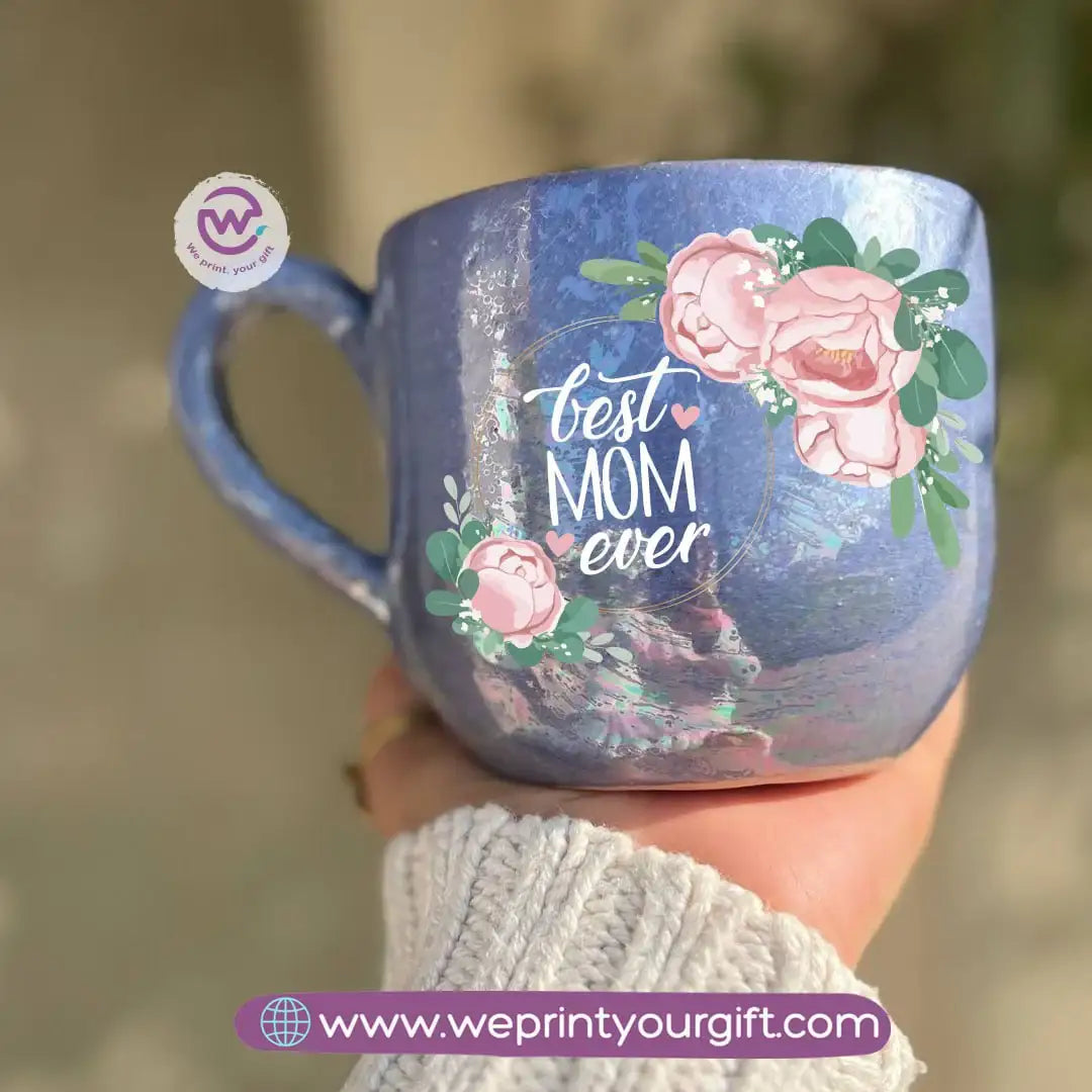 كوب مصنوع يدويًا من خزف بيرل تاتش – 350 مل | تصاميم عيد الأم