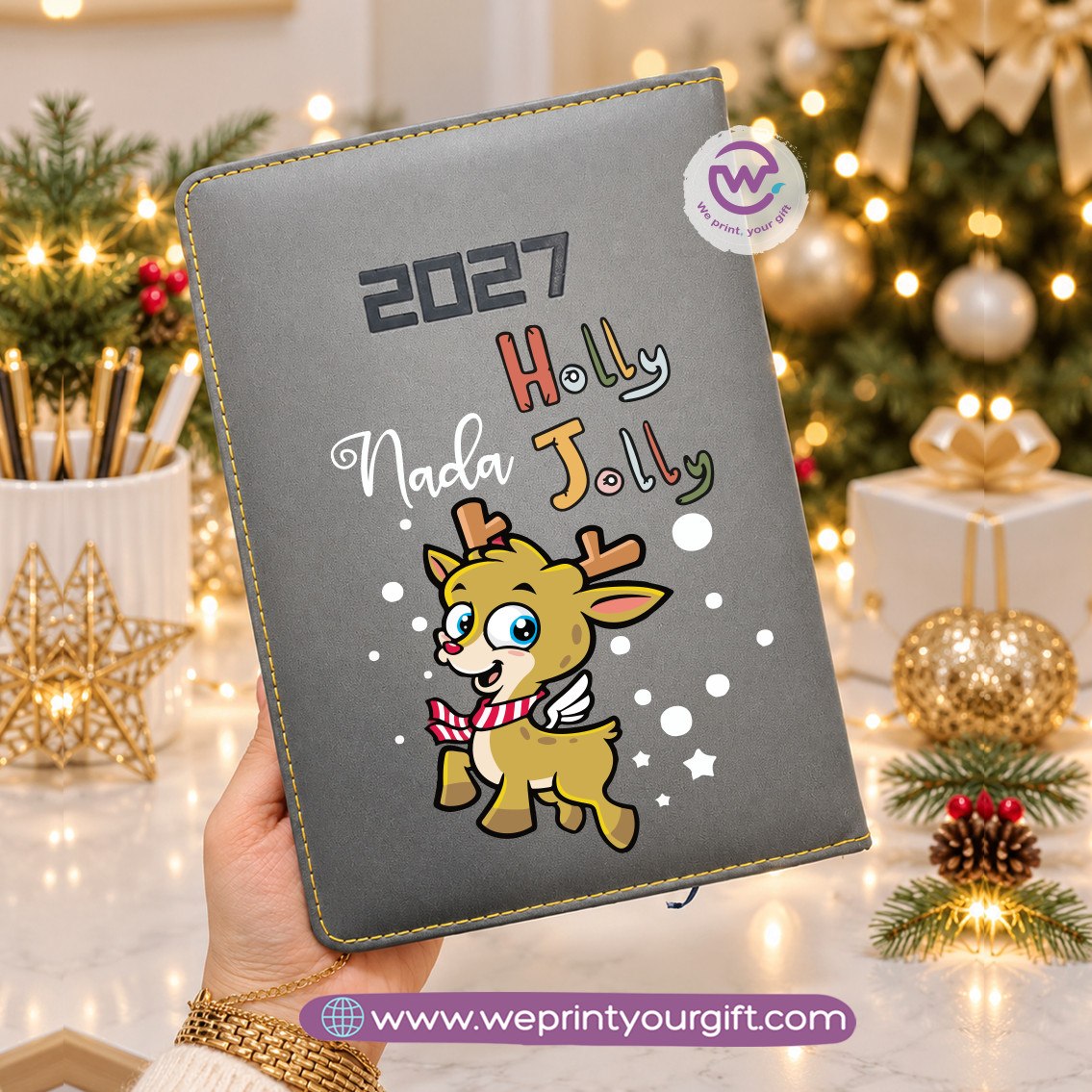أجندة سحر عيد الميلاد 2027 اليومية – مفكرة العطلة المخصصة ومنظم سنوي