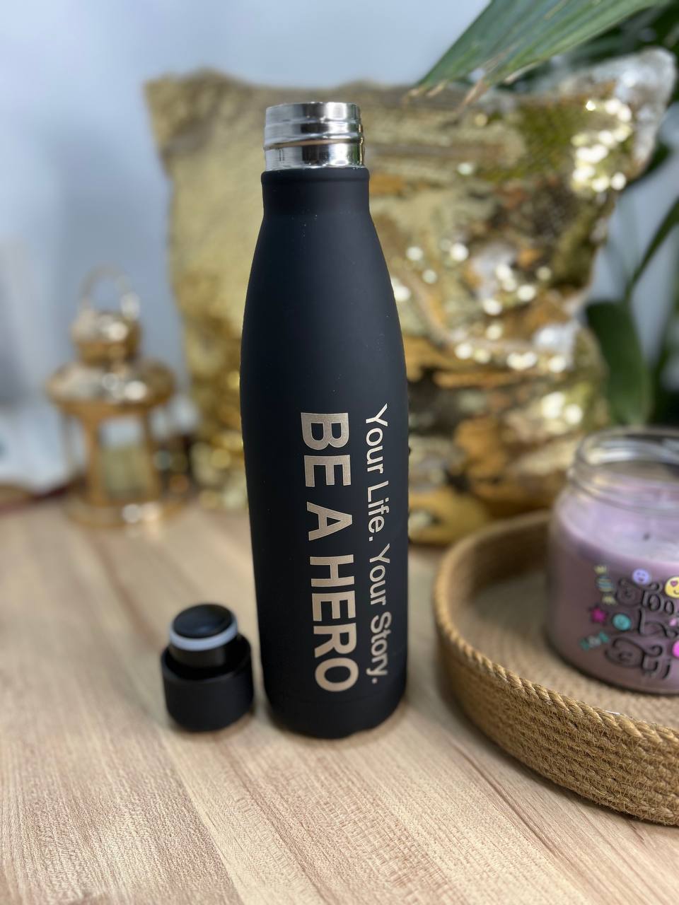 Black Thermal Water Flask- Buy 2 Get 1 Free - WE PRINT