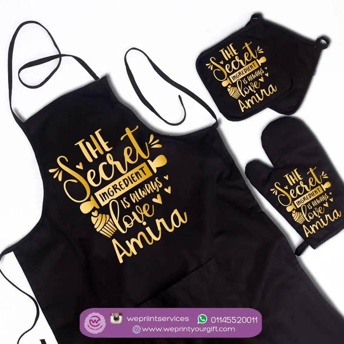 Custom Kitchen Set -3 Pieces - WE PRINT