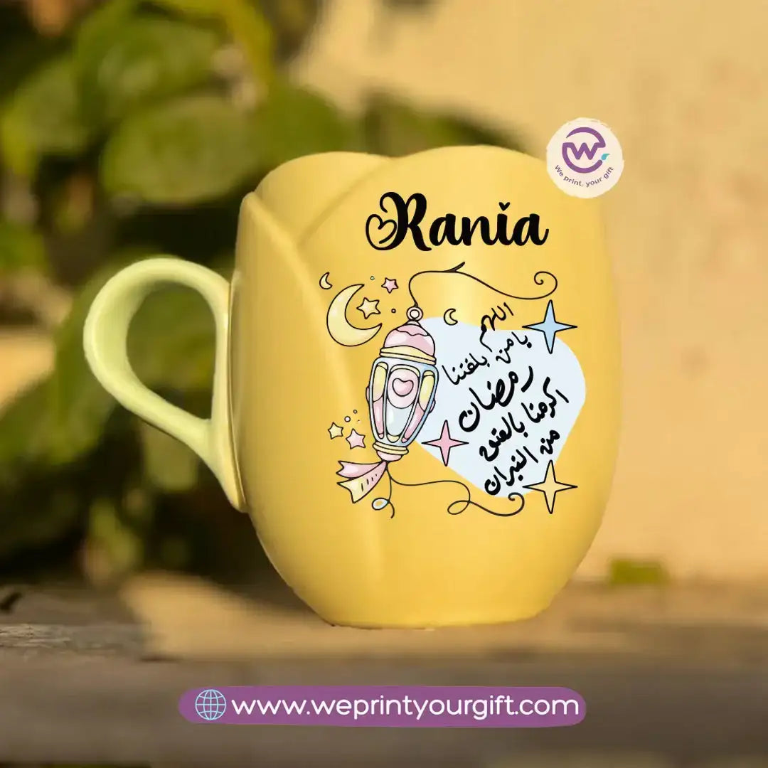 Tulip Flower Mug – 300 ml | Ramadan Design - WE PRINT