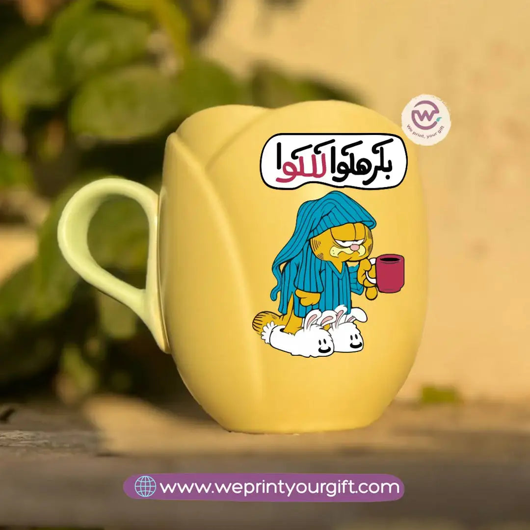 Tulip Flower Mug – 300 ml | Funny Comic Design - WE PRINT