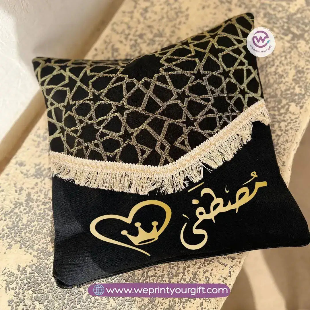 Islamic Pattern Arabic Name Cushion – 40 × 40 cm - WE PRINT
