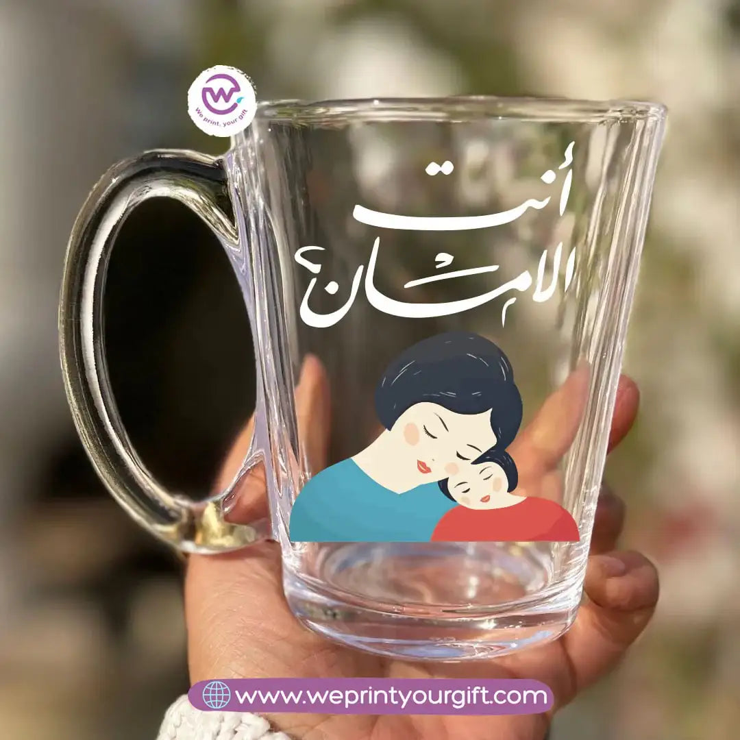 كوب شاي زجاجي شخصي لعيد الأم – 300 مل