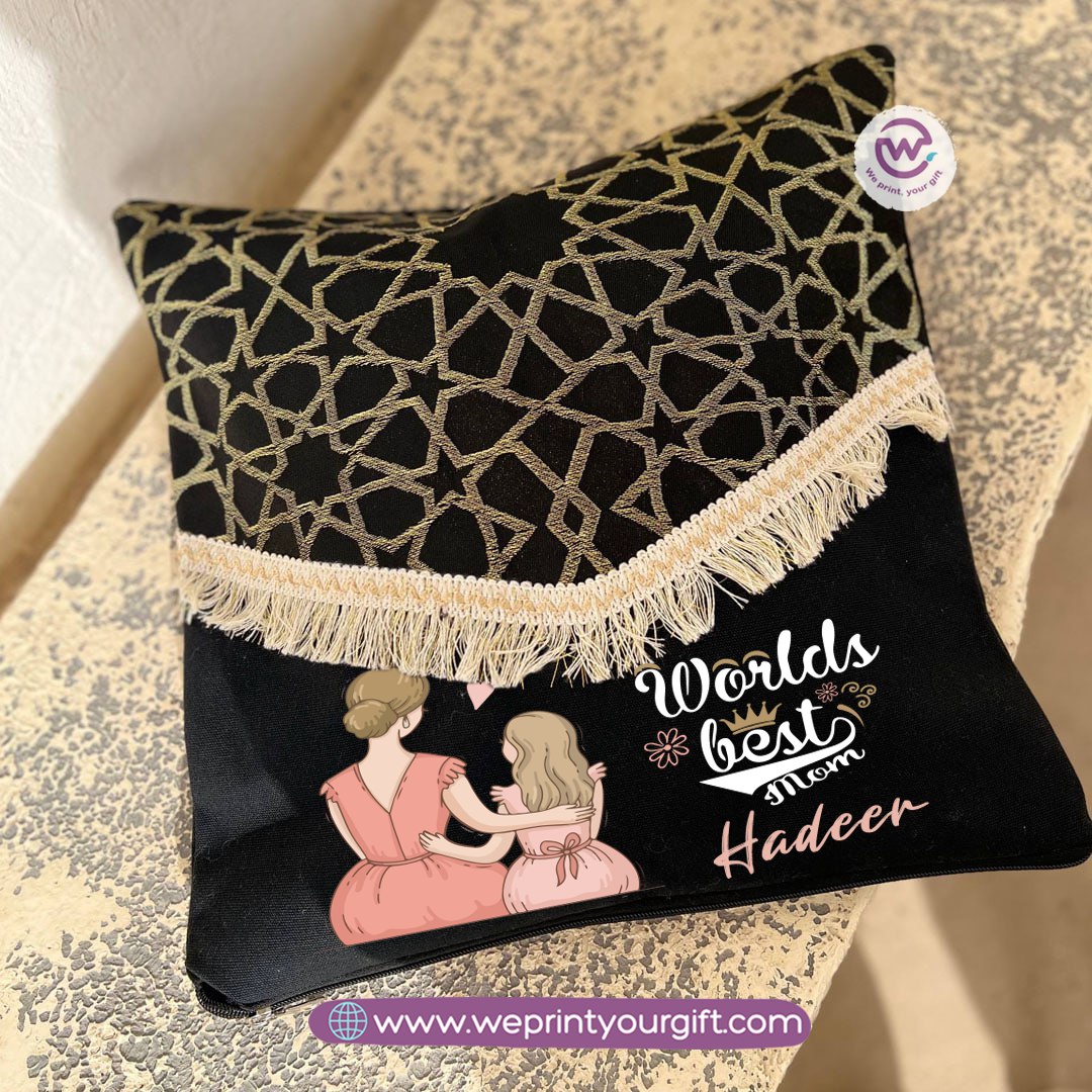 وسادة بنقوش إسلامية لعيد الأم – 40 × 40 سم