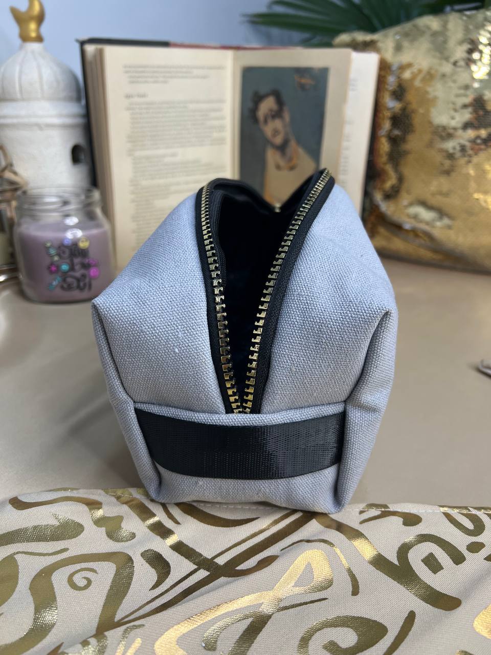 Boxy Makeup Bag- With Inner Lining - Buy 2 Get 1 Free