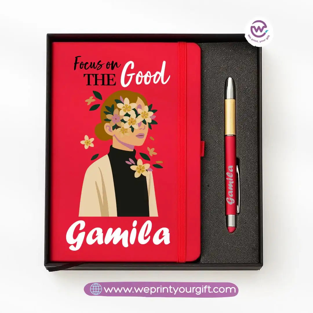 🎨 Digital Art Personalized Gift Box with Notebook & Metal Pen - WE PRINT