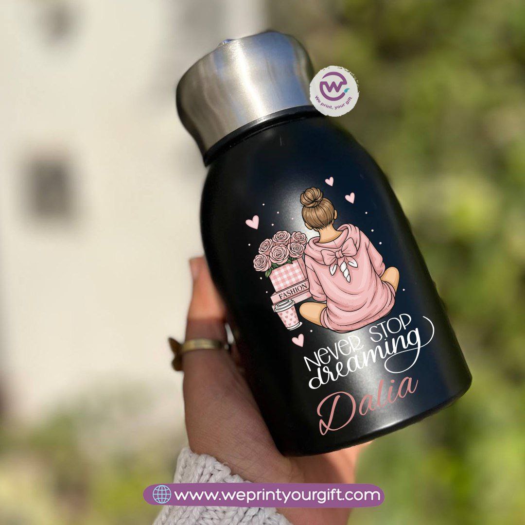 Mini Thermal Coffee Mug – 300ml | 304 Stainless Steel | Motivational Digital Art Designs