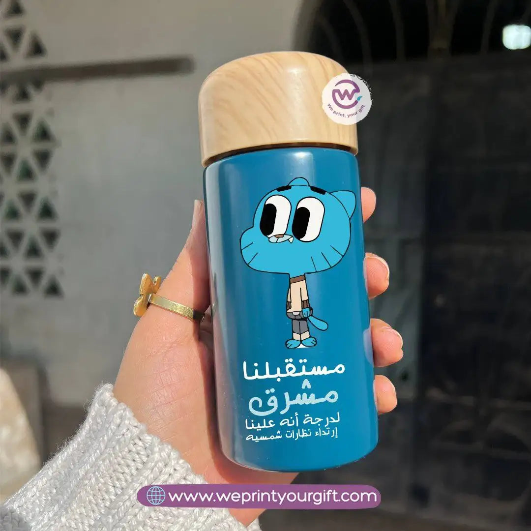 Mini Thermal Coffee Mug – (150ml & 250ml) | Wooden Lid - Gumball Style Designs