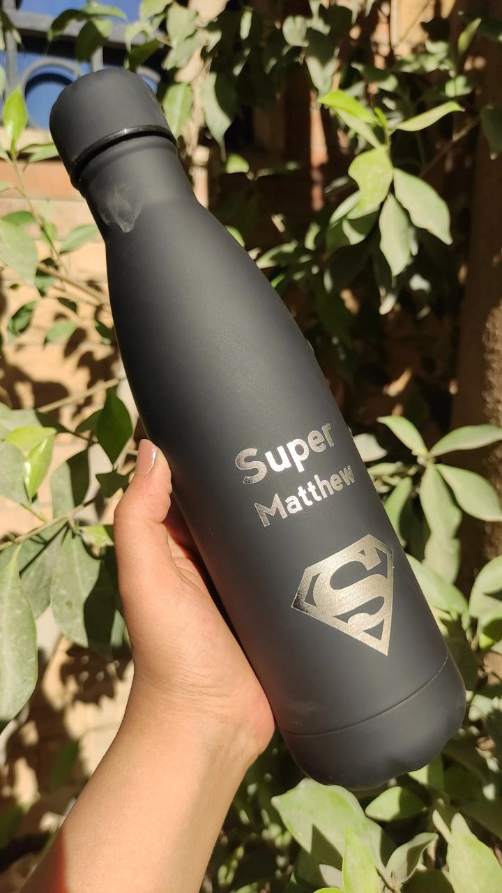 Black Thermal Water Flask- Buy 2 Get 1 Free - WE PRINT