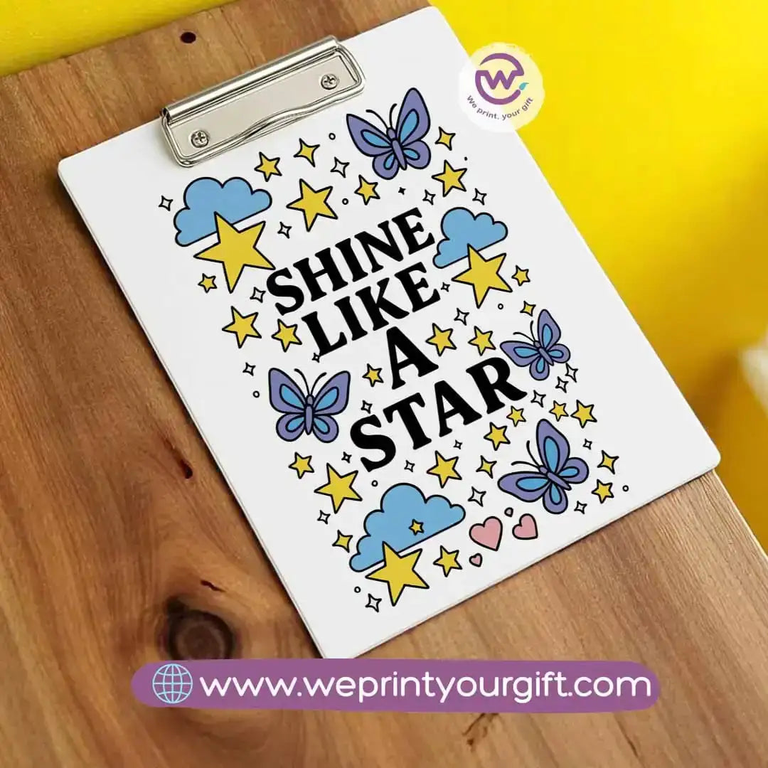 Clip board- Floral- Motivation - WE PRINT