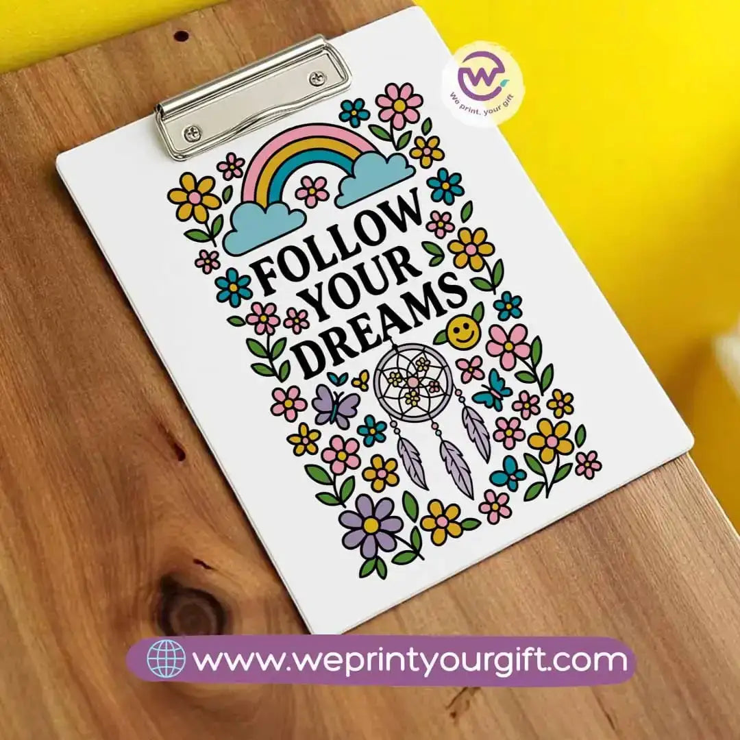 Clip board- Floral- Motivation - WE PRINT