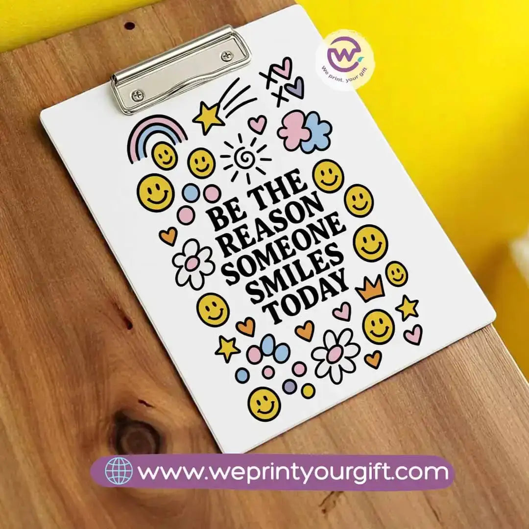 Clip board- Floral- Motivation - WE PRINT