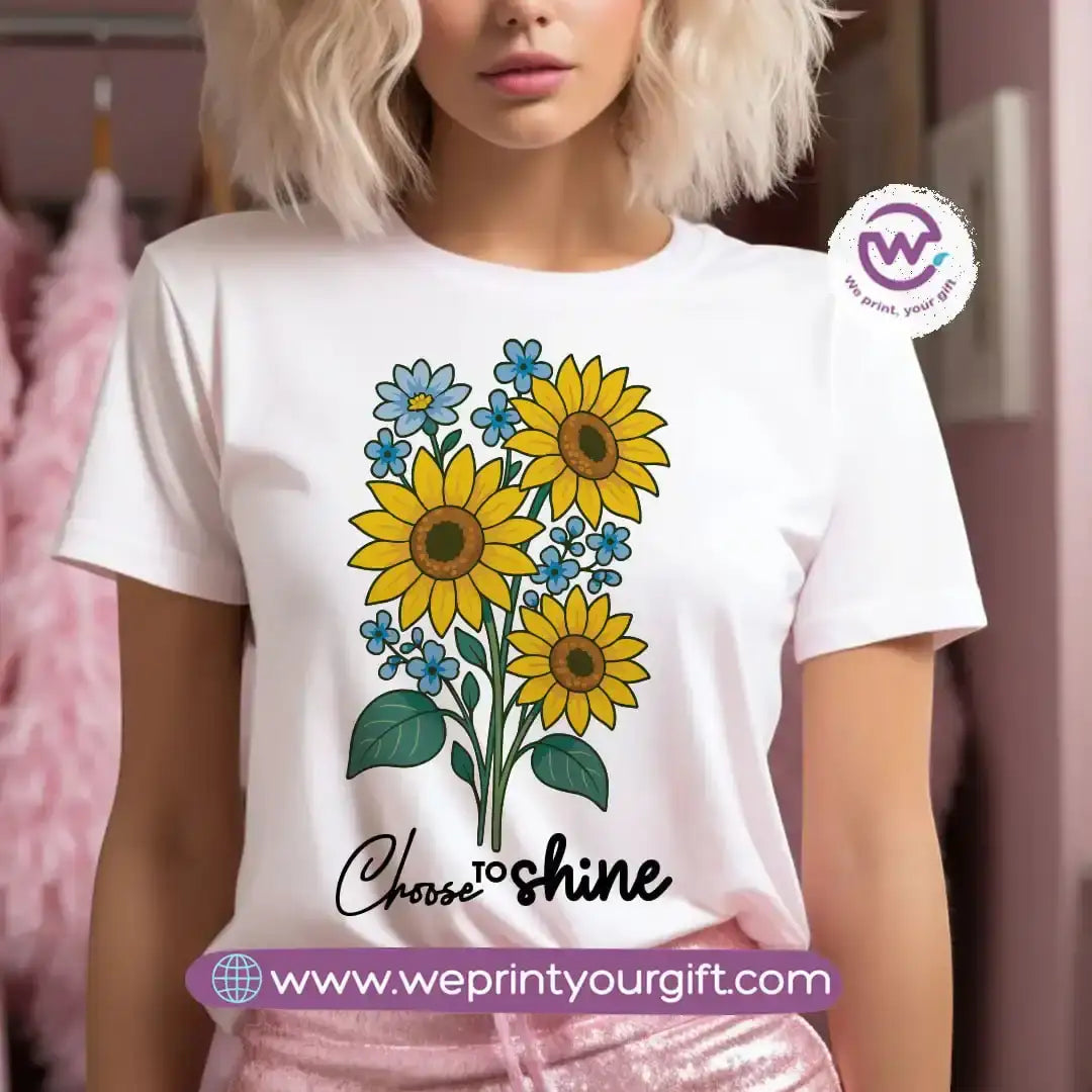 Customized T-shirt - Sunflower - WE PRINT