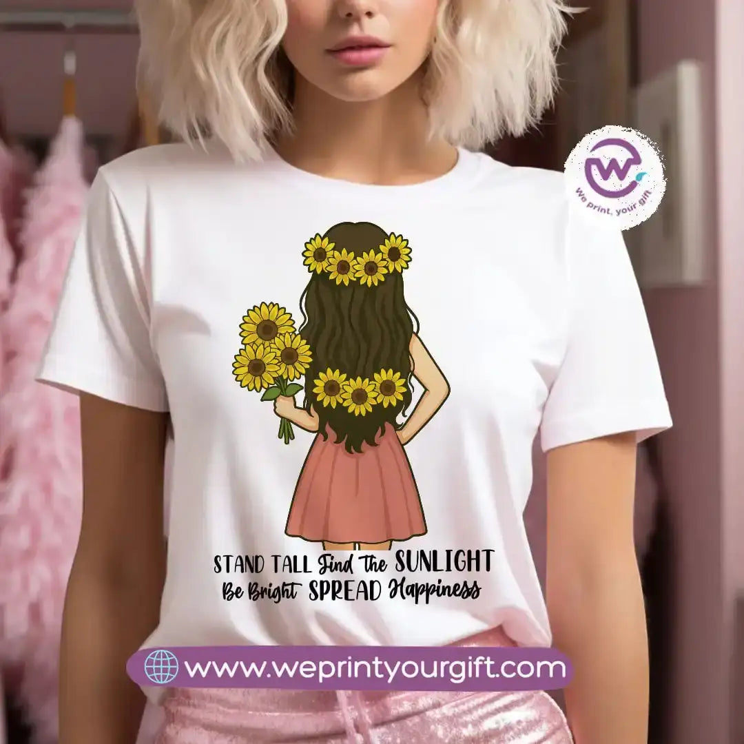 Customized T-shirt - Sunflower - WE PRINT