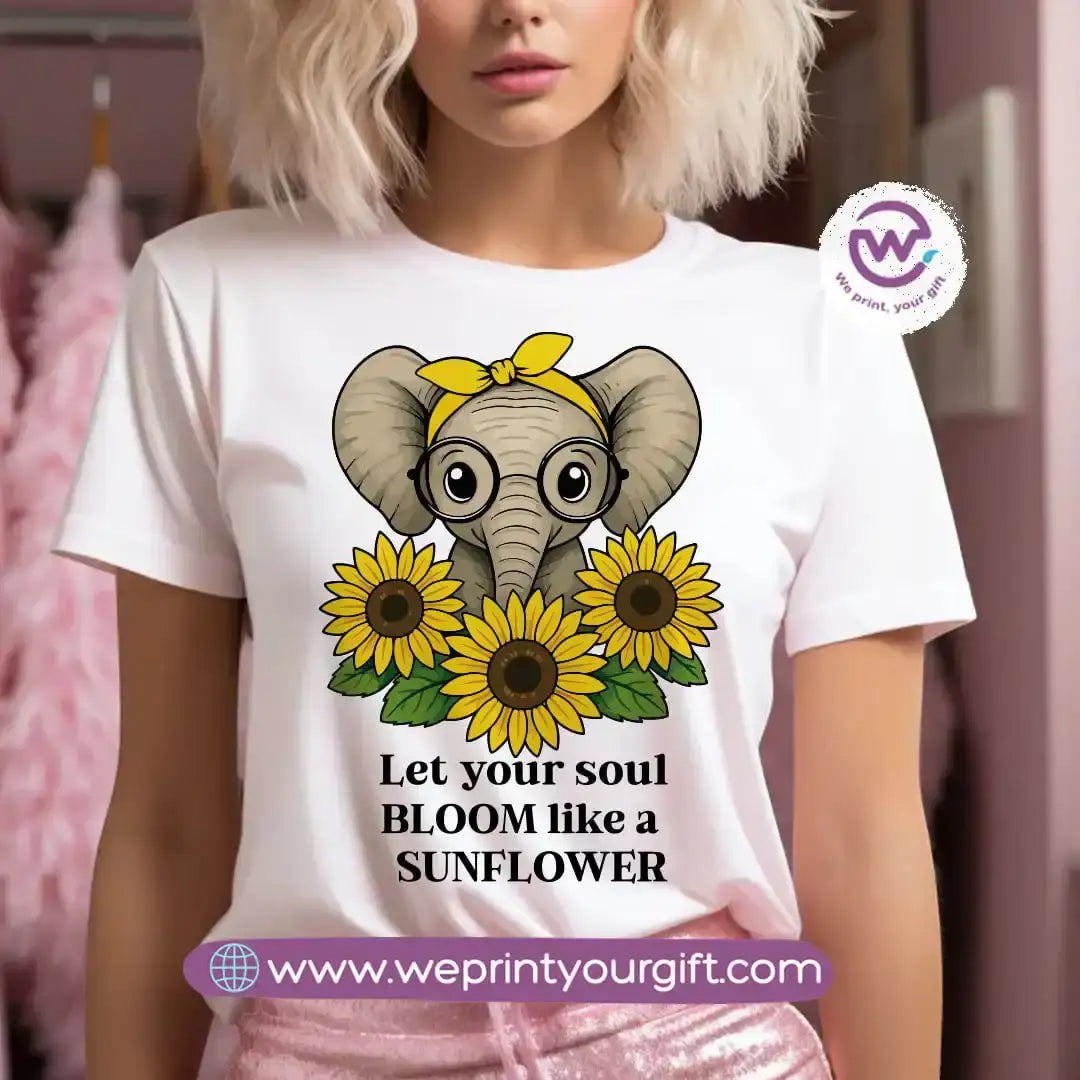 Customized T-shirt - Sunflower - WE PRINT