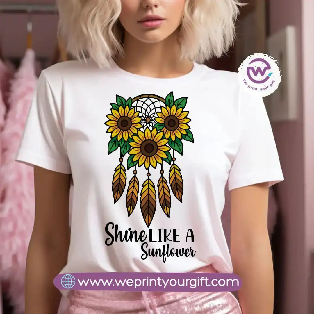 Customized T-shirt - Sunflower - WE PRINT