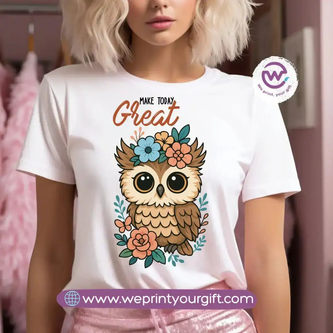 Customized T-shirt- Owl - WE PRINT