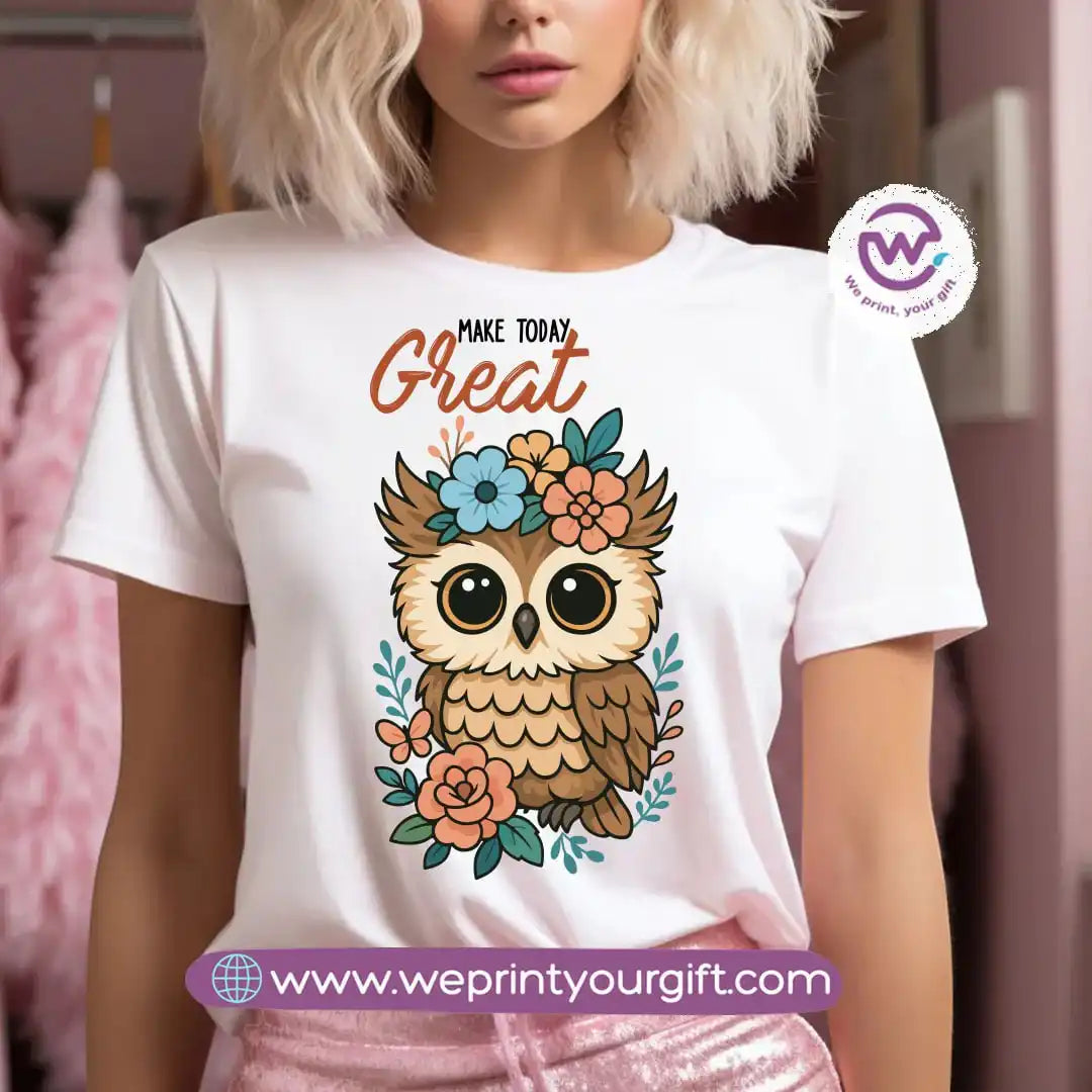 Customized T-shirt- Owl - WE PRINT