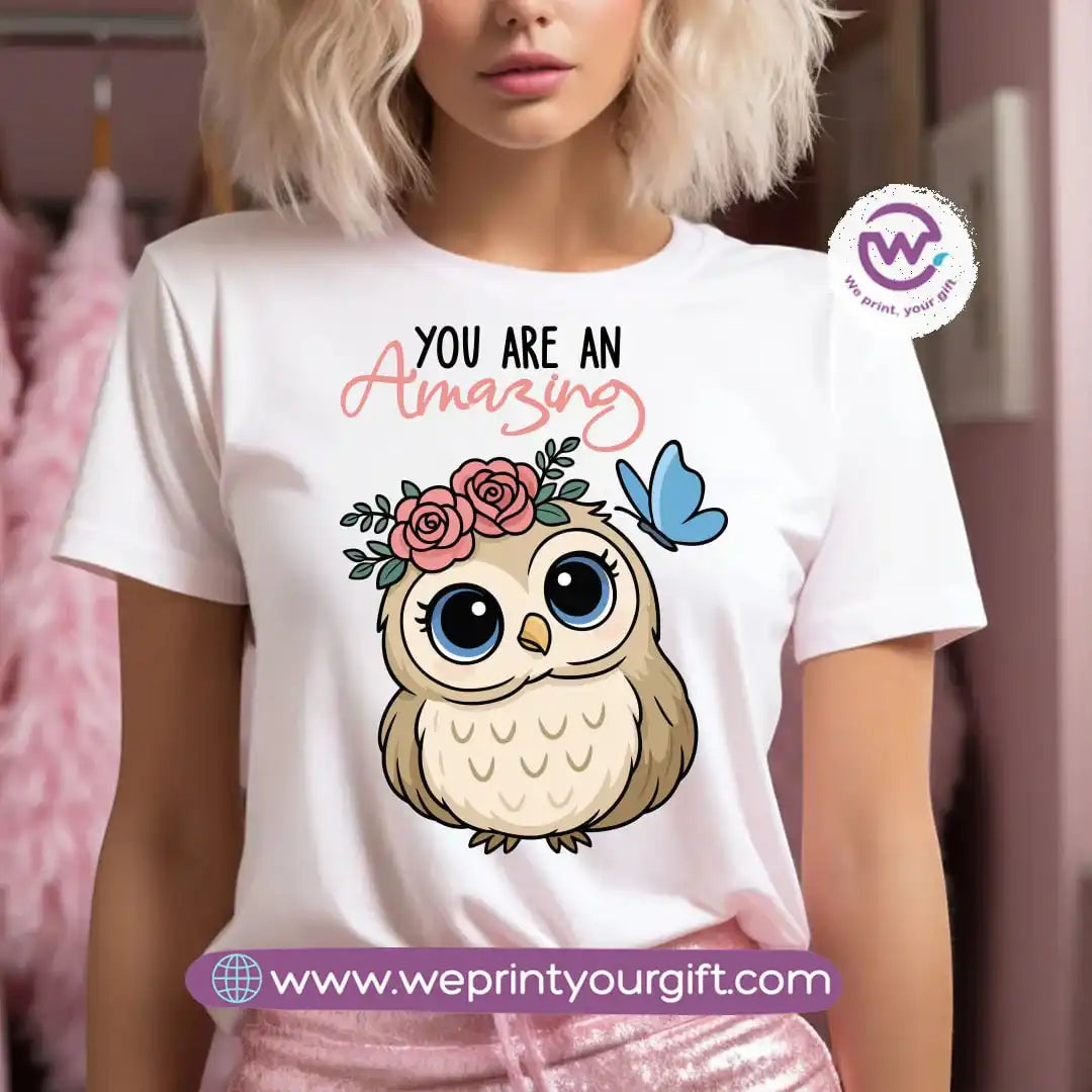 Customized T-shirt- Owl - WE PRINT