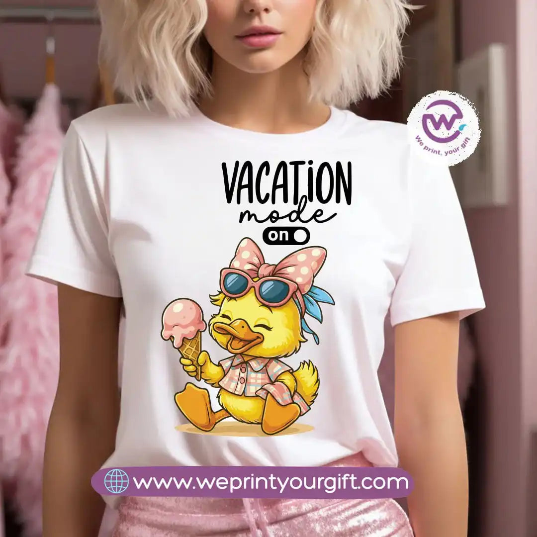 تي شيرت مخصص - بطة وبحر