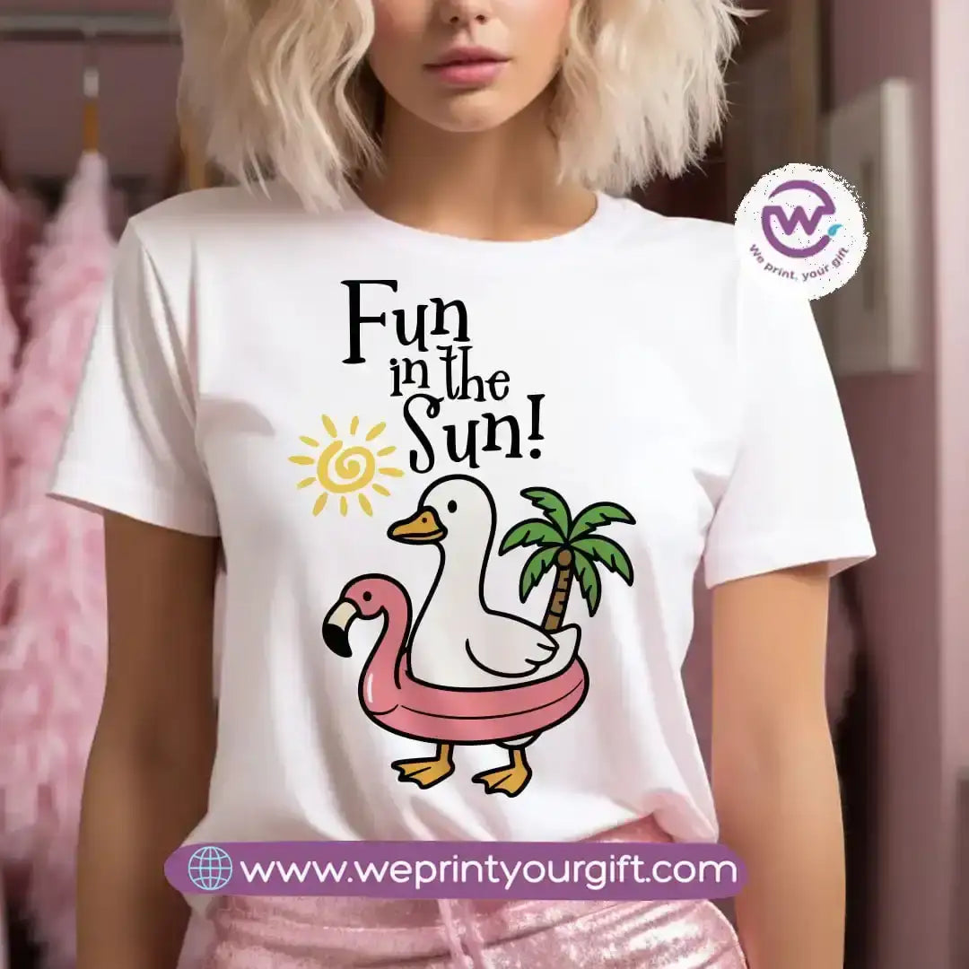Customized T-shirt- Duck& sea - WE PRINT