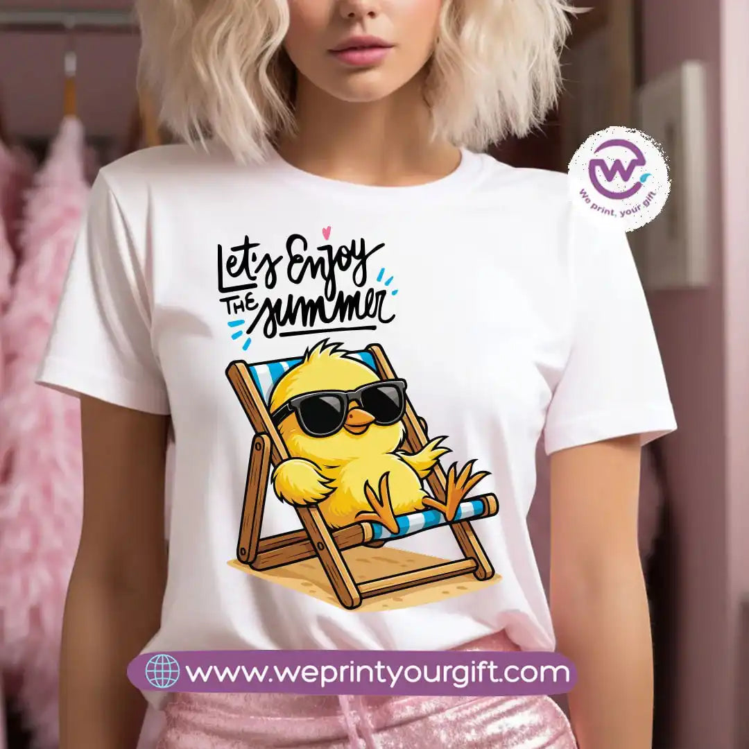 تي شيرت مخصص - بطة وبحر