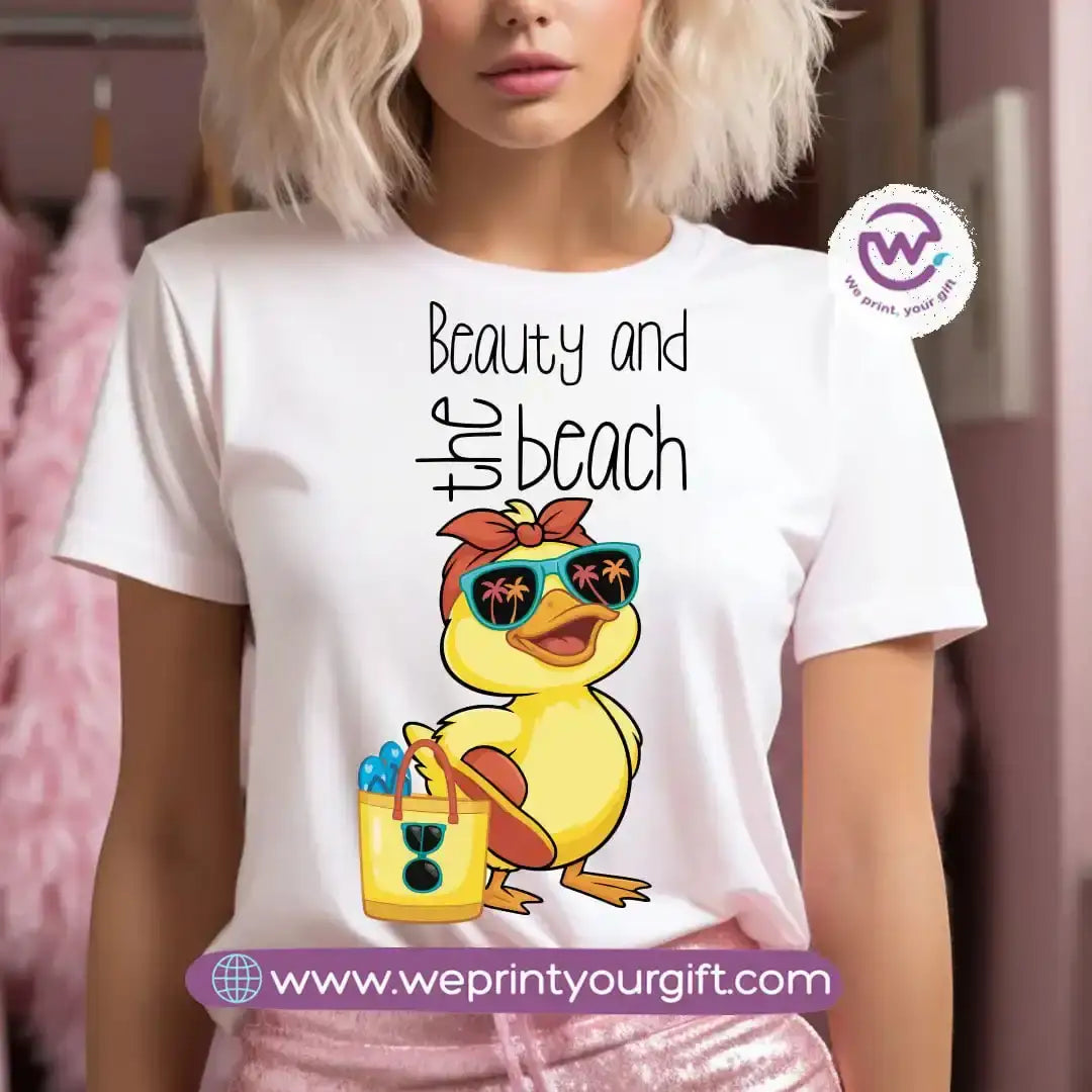 Customized T-shirt- Duck& sea - WE PRINT