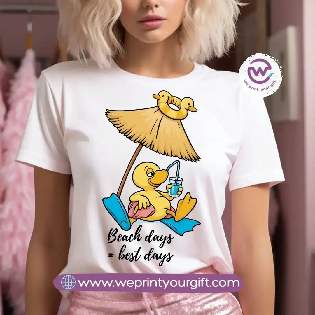 Customized T-shirt- Duck& sea - WE PRINT