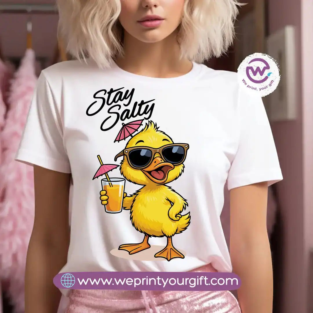 تي شيرت مخصص - بطة وبحر