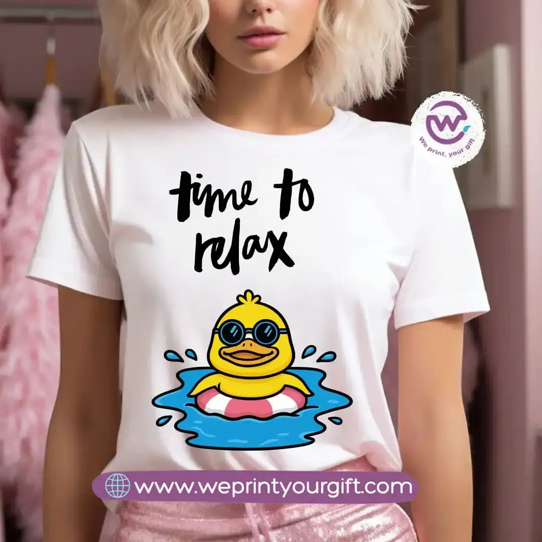 Customized T-shirt- Duck& sea - WE PRINT