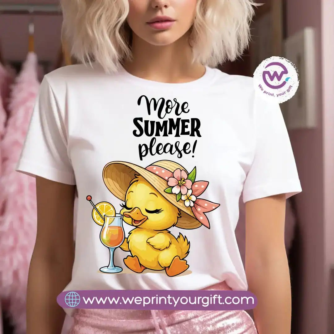 تي شيرت مخصص - بطة وبحر