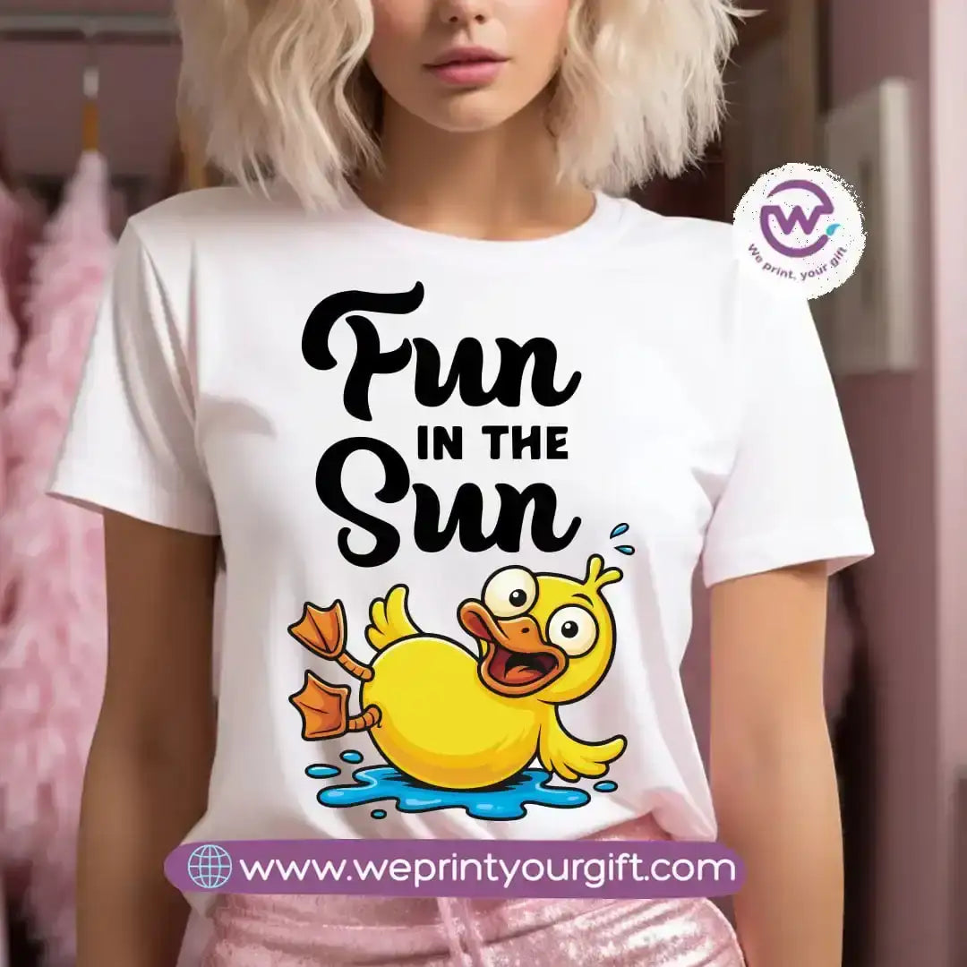 Customized T-shirt- Duck& sea - WE PRINT