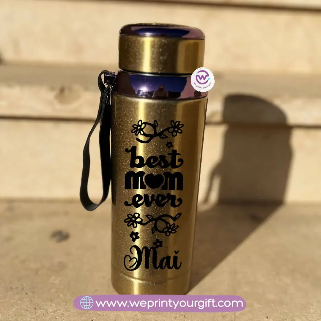 Thermal Bottle Stainless Steel with Infuser – 800ml | Mother’s Day Floral Design - WE PRINT